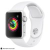 Apple Watch S3 Sport Prata com Pulseira Esportiva Branca
