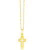 Pingente de ouro 18k cruz / crucifixo masculino / feminino - Image 3